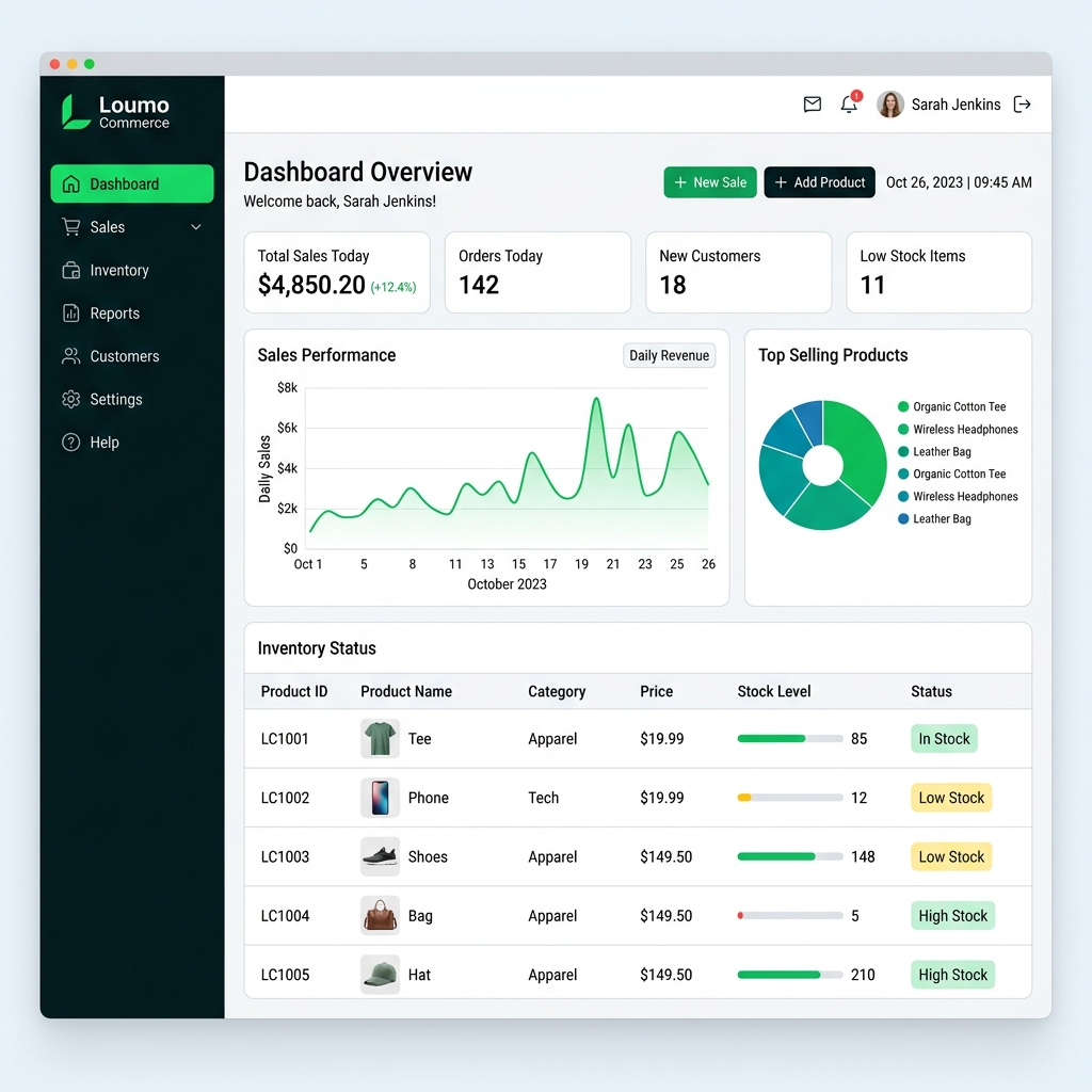 Loumo Pro (Gestion Multi-Points de Vente & PME)